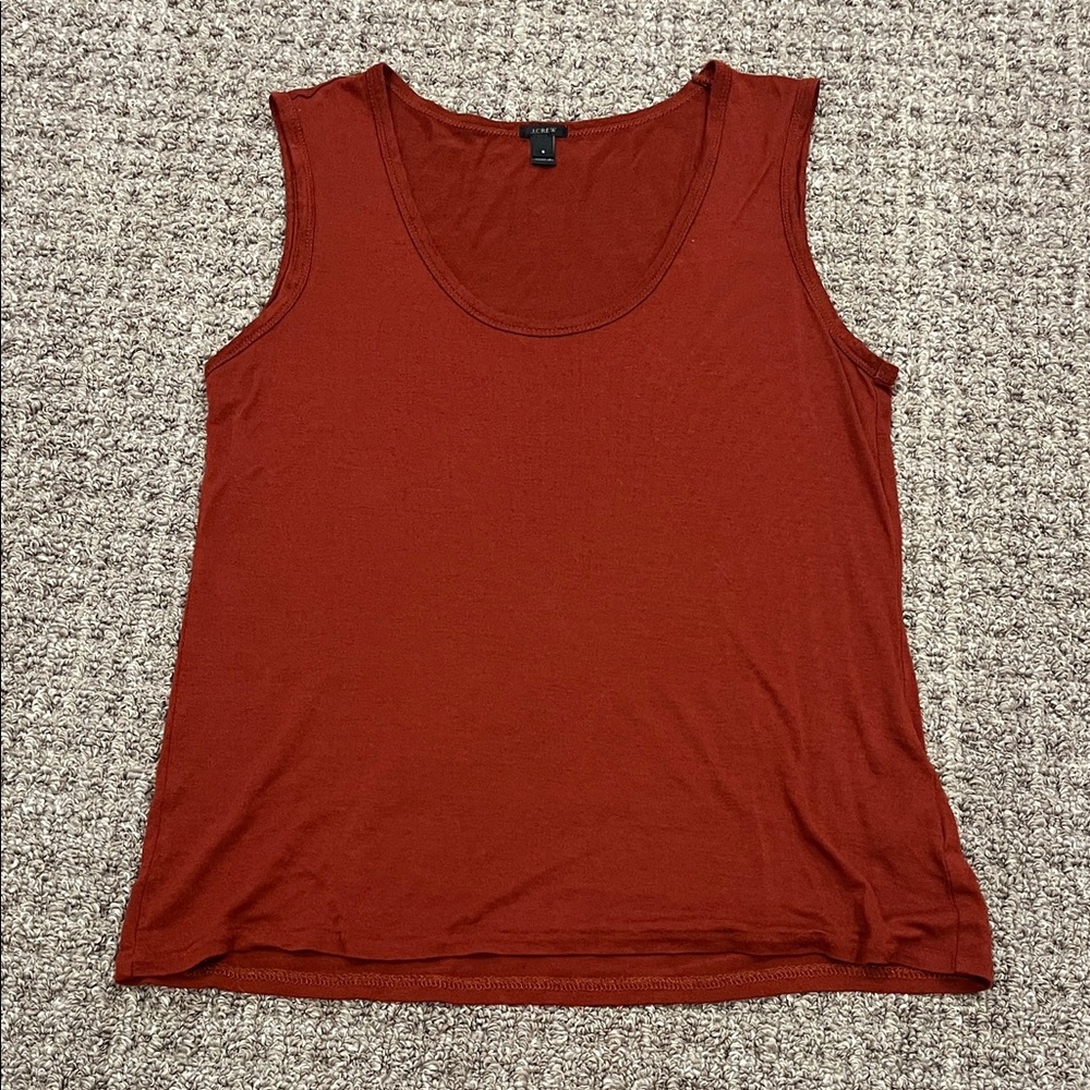 J. Crew Deep Red Tank Top